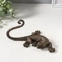 Крючок настенный &laquo;Ящерица&raquo;, ключница декоративная, чугун, 20&times;15&times;11 см