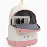 Рюкзак школьный на молнии, с карманами, с рисунком, размер 30&times;14&times;43 см, розовый