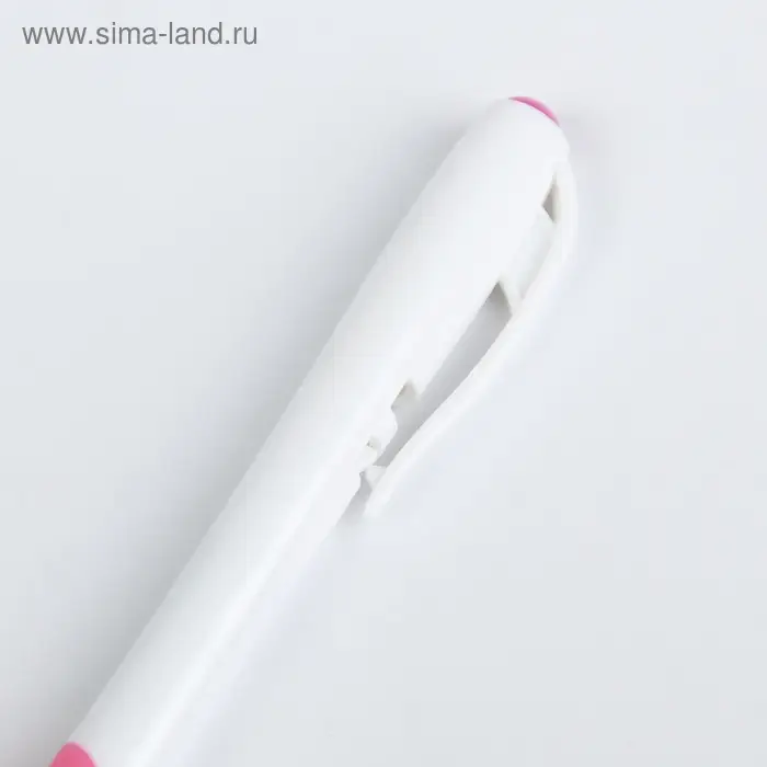 Ручка шариковая, 0.5 мм, стержень синий, корпус белый с резиновым держателем, МИКС Ручка шариковая, 0.5 мм, стержень синий, корпус белый с резиновым держателем, МИКС