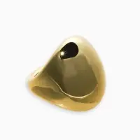 Кольцо пластик «Объемный круг», размер 17, цвет золото Кольцо пластик «Объемный круг», размер 17, цвет золото