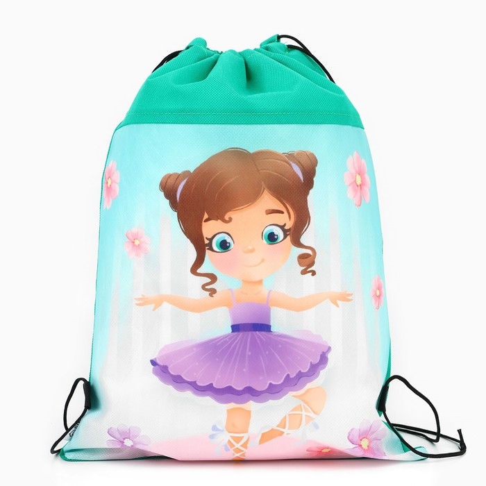 Мешок для обуви «Малышка балерина» нетканное полотно, размер 30 х 40 см Мешок для обуви «Малышка балерина» нетканное полотно, размер 30 х 40 см