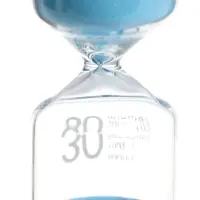Песочные часы на 30 минут &laquo;Макарун&raquo;, 4.4&times;9.8 см, голубые