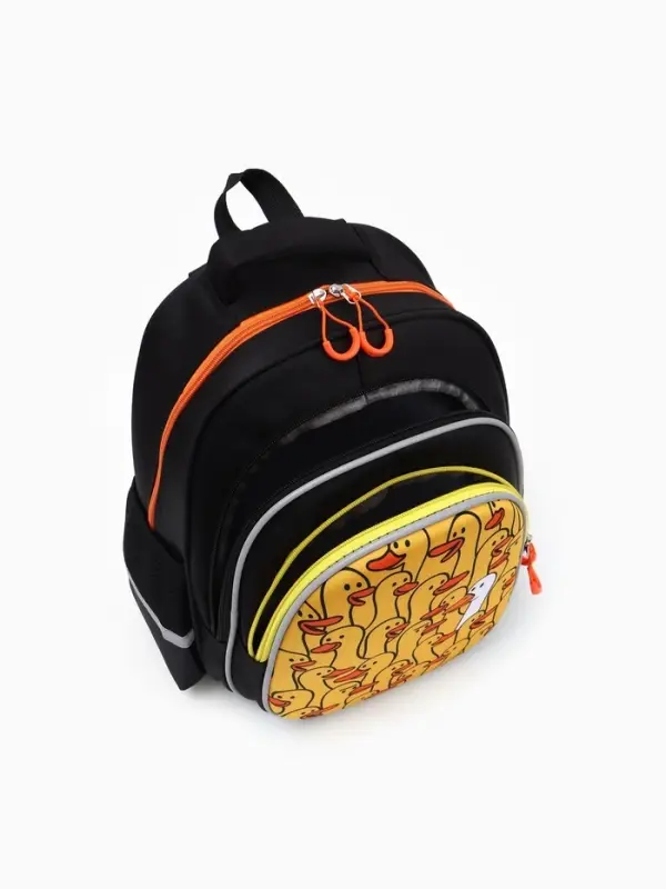 Рюкзак школьный, с эргономичной спинкой, 3 отделения, средний &laquo;Гуси&raquo;