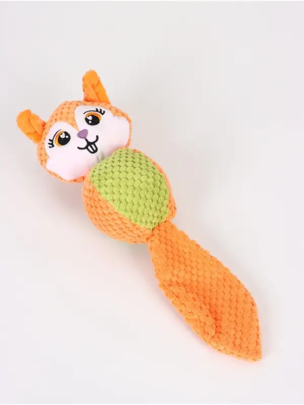 Игрушка мягкая для собак "Белка", с пищалкой, 36 см