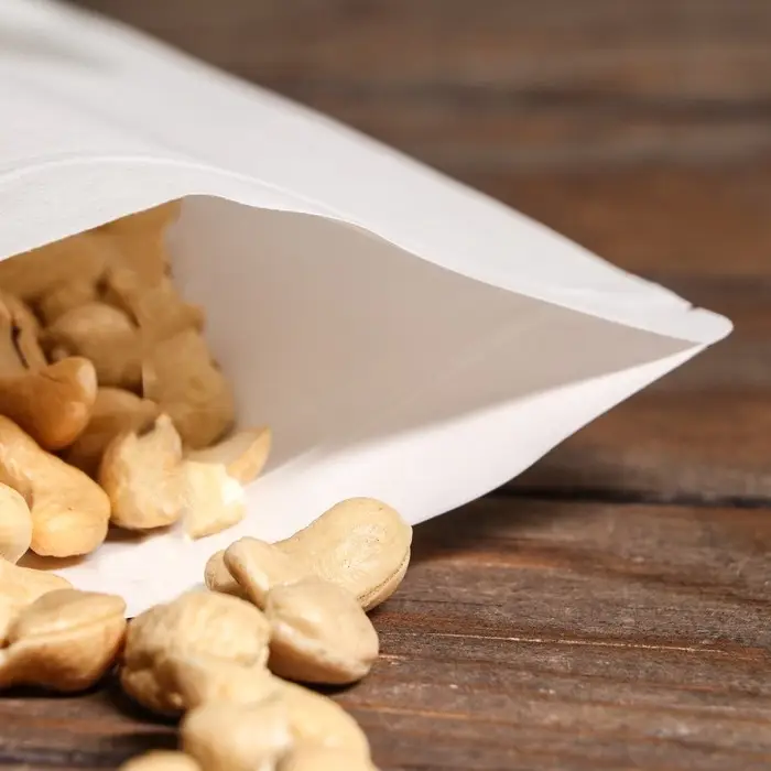 Пакет Zip-lock Крафт, белый, с прямоугольным окном 20×30 см