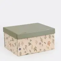 Коробка складная &laquo;Зелёная&raquo;, 31 х 25,5 х 16 см