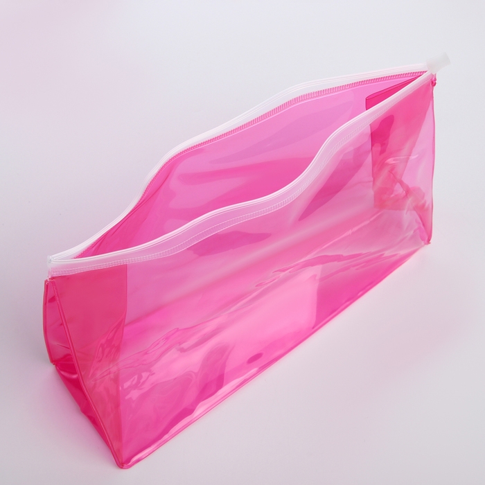 Косметичка с застёжкой зип-лок, цвет малиновый Косметичка с застёжкой зип-лок, цвет малиновый