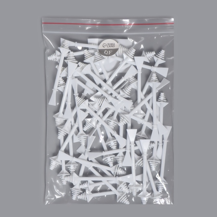 Шпатели для депиляции, двусторонние, пластиковые, 7,5 × 1,2 см, 50 шт, цвет белый