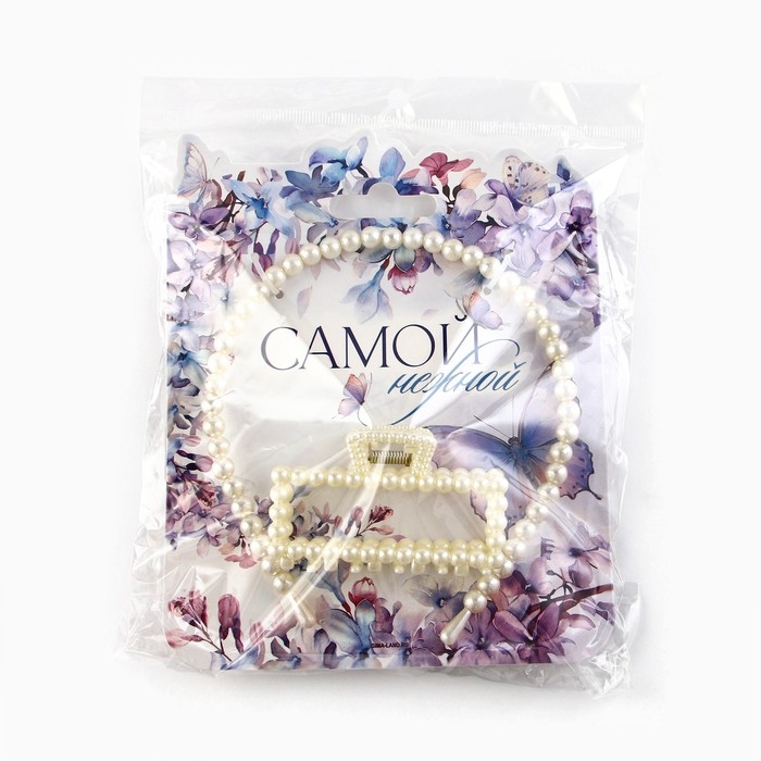 Ободок и краб для волос «Самой нежной» 19 х 15 см Ободок и краб для волос «Самой нежной» 19 х 15 см