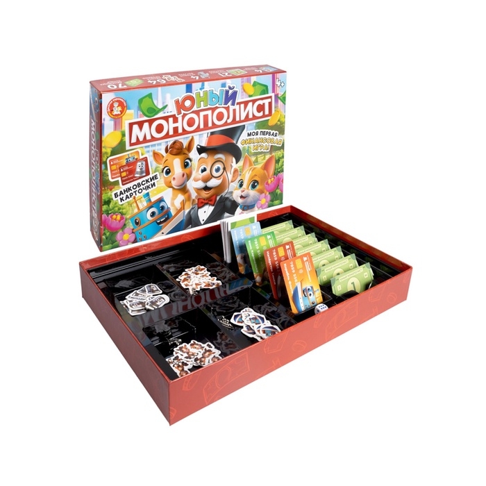 Игра настольная  Игра настольная "Юный Монополист" 05606