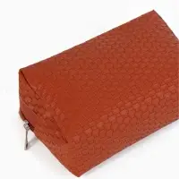 Косметичка дор Плетенка, 16*5*10, отдел на молнии, коричневый