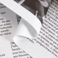 Пленка флористическая "Газета моды" 65мкм, белая, 50х57 &plusmn;1см