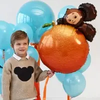 Воздушный шар фольгированный 26" &laquo;Чебурашка на апельсине&raquo;