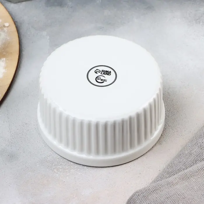 Рамекин керамический «Кушай», 9.5 х 4.5 см, 200 мл, цвет белый Рамекин керамический «Кушай», 9.5 х 4.5 см, 200 мл, цвет белый