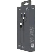 Кабель PERO, DC-06, 2.4А, 2м, Lightning/micro USB/Type-C, черный