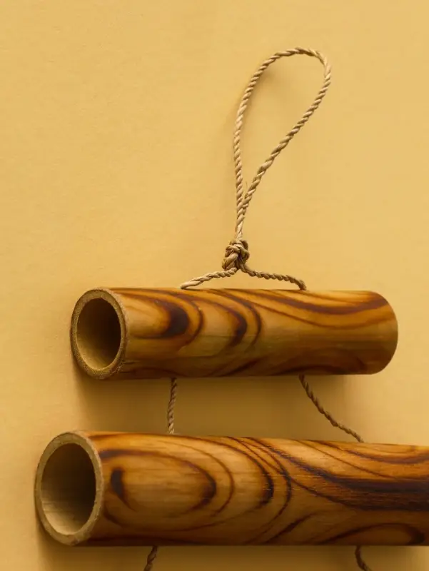 Музыка ветра бамбук, алюминий, 18х3х25 см