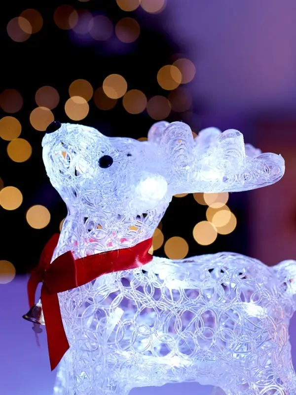 Фигура светодиодная «Олень», 20 см, 20LED, 220V, БЕЛЫЙ Фигура светодиодная «Олень», 20 см, 20LED, 220V, БЕЛЫЙ