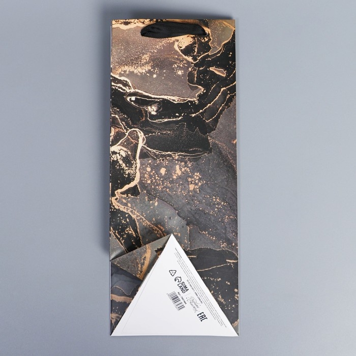 Пакет подарочный под бутылку, упаковка, «Present», 13 х 32 х 11,3 см