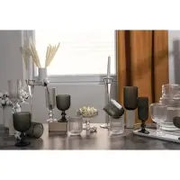 Бокал для вина Magistro &laquo;Грани&raquo;, 250 мл, 8&times;14.5 см, стекло, графитовый