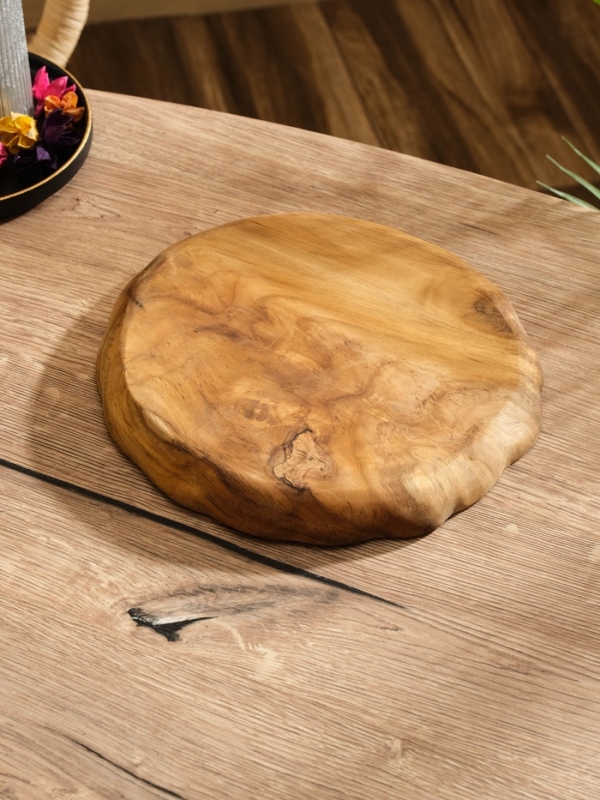 Менажница  Менажница "Раковина"  дерево Джати, 24х24х3 см, цв. коричневый