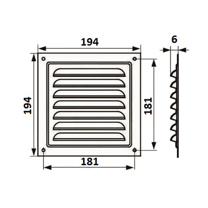 Решетка вентиляционная ZEIN Люкс РМ1919КР, 190 х 190 мм, с сеткой, металлическая, коричневая Решетка вентиляционная ZEIN Люкс РМ1919КР, 190 х 190 мм, с сеткой, металлическая, коричневая