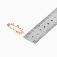 Булавка для подвесок PO-035, №01, 2 шт. 3.5&times;0.5 см, цвет золото