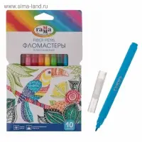 Фломастеры 10 цветов &laquo;Гамма. Классические&raquo;, смываемые, картонная упаковка, европодвес