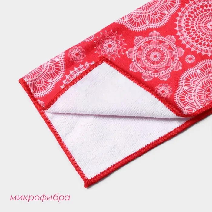 Салфетка для уборки Доляна «Восточный принт», 29×29 см, микрофибра, МИКС Салфетка для уборки Доляна «Восточный принт», 29×29 см, микрофибра, МИКС