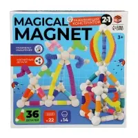 Конструктор магнитный "Развивающие трубы", 36 деталей