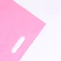 Пакет полиэтиленовый с вырубной ручкой, Розовый 30-40 См, 70 мкм