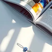 Булавка-оберег &laquo;Защита души, тела и духа&raquo;, 2.2 см, бело-синяя в серебре