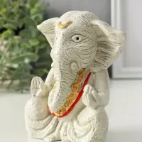 Фигура "Ганеша" размер 12х10 см,гипс, состаренный с росписью