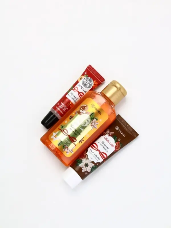 URAL LAB Арома Саунд Набор гель для душа, крем для рук и бальзам для губ, печенье URAL LAB Арома Саунд Набор гель для душа, крем для рук и бальзам для губ, печенье