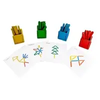 Игра развивающая деревянная "Палочки в стаканчиках" 04565