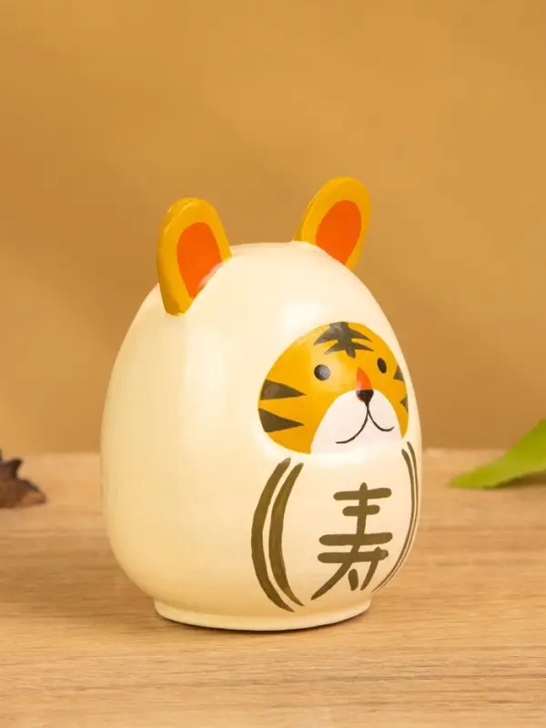 Японская кукла кокеши &laquo;Тигренок&raquo;, 6&times;6&times;9 см, белая