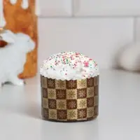Форма для кулича бумажная Деко-про «Новый стандарт», 6×4.5 см