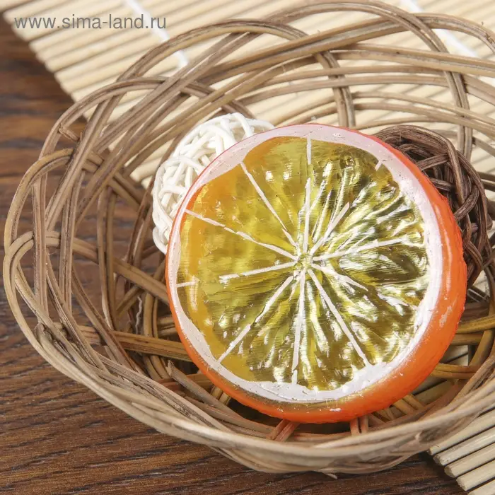 Муляж кусочек апельсин, d=5 см, (фасовка 10 шт., цена за 1 шт.) Муляж кусочек апельсин, d=5 см, (фасовка 10 шт., цена за 1 шт.)