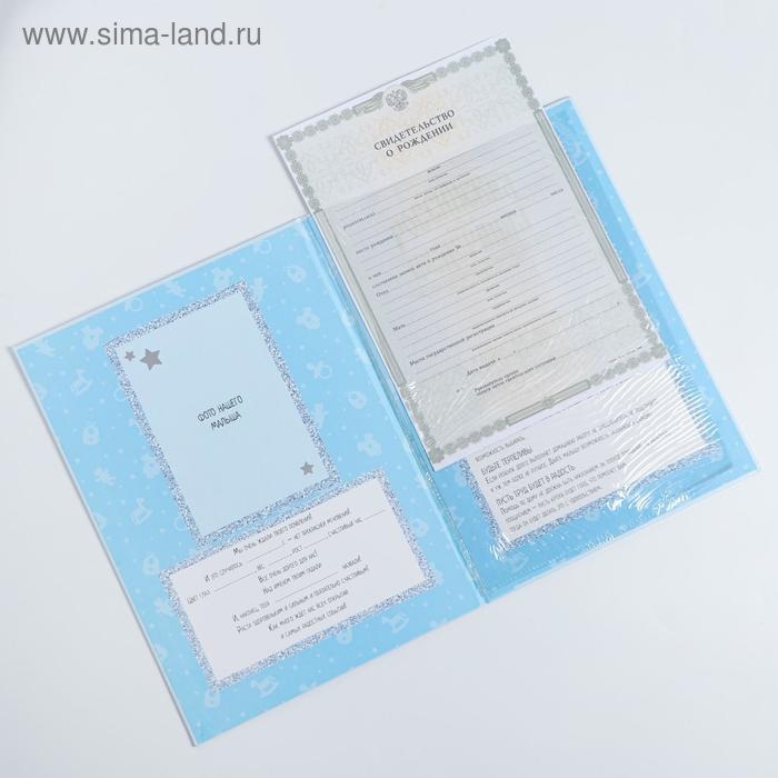 Папка для свидетельства о рождении «Мои первые документы», для мальчика, А4 Папка для свидетельства о рождении «Мои первые документы», для мальчика, А4