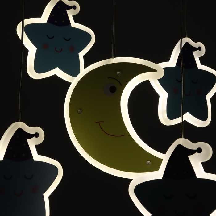 Люстра 2169/6 LED 65Вт синий 48х48х70 см BayerLux