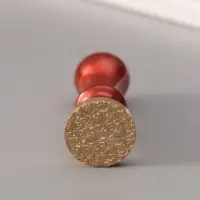 Печать для сургуча с пластиковой ручкой &laquo;Цветочки&raquo;, 6.3&times;2.5&times;2.5 см
