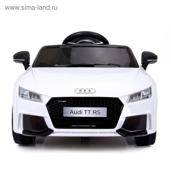 Электромобиль AUDI TT RS, EVA колёса, кожаное сидение, цвет белый Электромобиль AUDI TT RS, EVA колёса, кожаное сидение, цвет белый