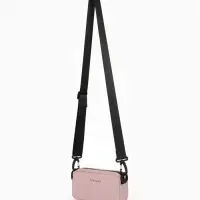 Сумка женская кросс-боди TEXTURA на молнии, 19&times;6&times;10.5 см, розовая