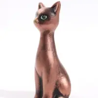 Фигурка декоративная &laquo;Кошка-Нефертити&raquo;, 6.5&times;18 см, бронза
