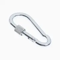 Карабин монтажный с фиксатором ТУНДРА, DIN5299D, 7&times;70 мм, 5 шт.