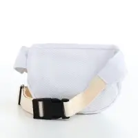 Сумка детская поясная на молнии, наружный карман, белая