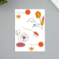 Переводные тату на тело цветные &laquo;Контурный рисунок&raquo;, 10.5&times;15.2 см