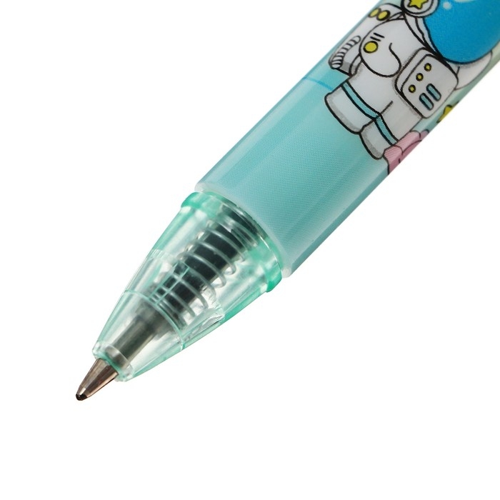 Набор шариковых ручек 12 штук, 0,5мм, автоматическая, корпус с рисунком, чернила черные, МИКС Набор шариковых ручек 12 штук, 0,5мм, автоматическая, корпус с рисунком, чернила черные, МИКС