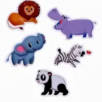 Игрушки - стикеры для купания в ванне Крошка Я &laquo;Весёлые зверята&raquo;, с сеткой, EVA, набор 20 шт.