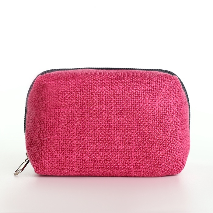 Косметичка дор Одноцвет, 13*6*9, отд на молнии, подкладка, малиновый Косметичка дор Одноцвет, 13*6*9, отд на молнии, подкладка, малиновый