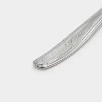 Ложка чайная &laquo;Силуэт&raquo;, длина 14 см, толщина 0.8 мм, упрощённая обработка, нержавеющая сталь, серебристая